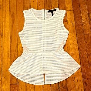 BCBGMaxAzria Sleeveless Mesh Blouse